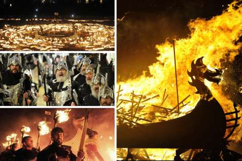 Up Helly Aa: el curioso festival vikingo del fuego