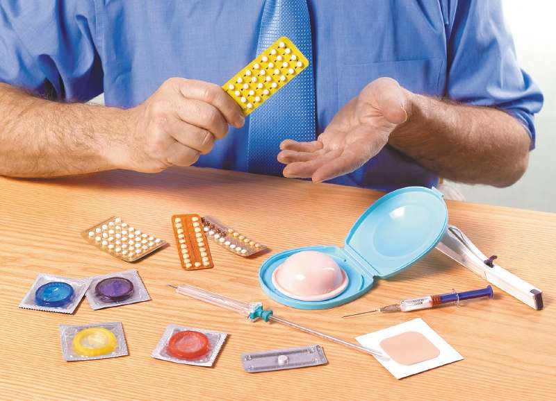 Doctor explaining contraception