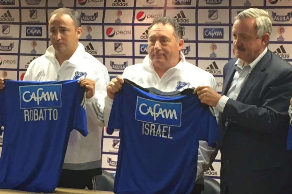 Ruben Israel fue presentado como técnico de Millonarios.