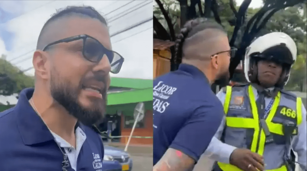 Agente de tránsito agredido en Cali