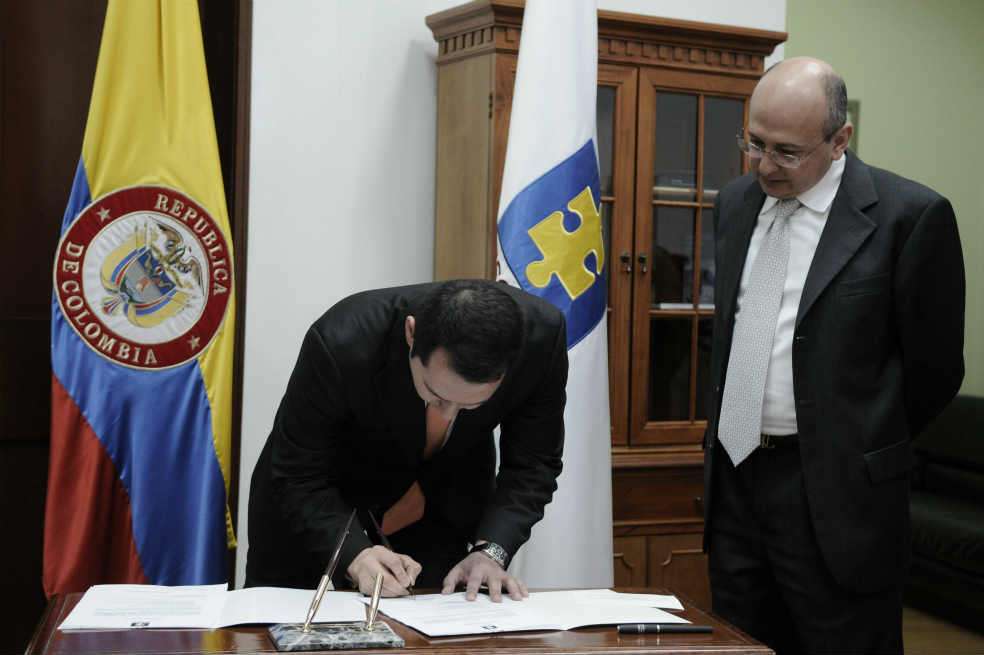  El fiscal , Eduardo Montealegre y el vicefiscal, Jorge Perdomo, se han encargado del rediseño de la entidad./ Gabriel Aponte