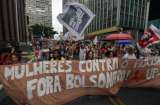 Jair Bolsonaro fue el blanco principal de las marchas del Día de la Mujer en Brasil