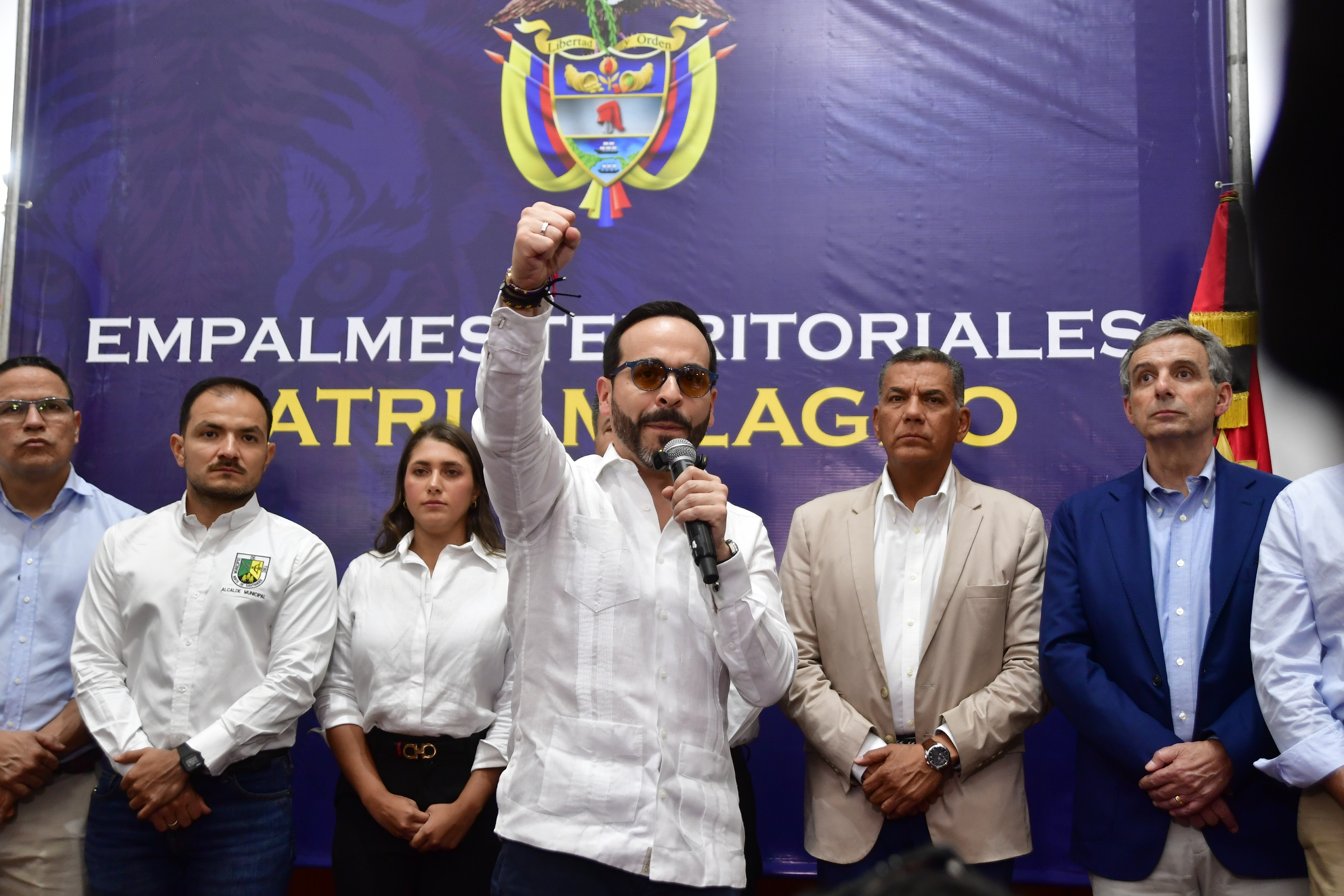 Presidente electo de Colombia durante la reunión con integrantes de su gabinete de Gobierno y autoridades locales en la ciudad de Cúcuta