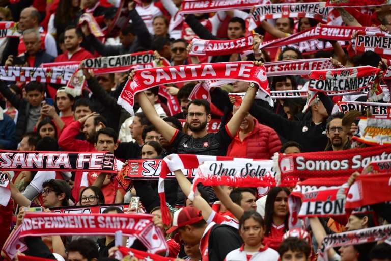 El público santafereño este sábado en El Campín.