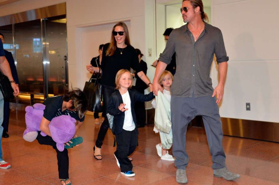 La familia Jolie-Pitt. / AFP