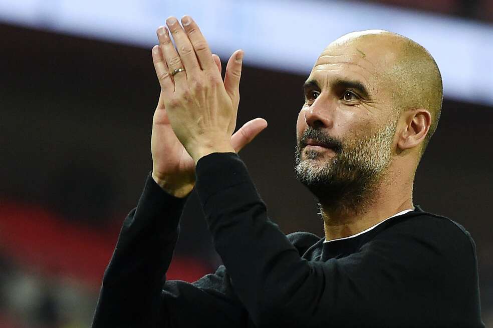 Pep Guardiola ha ganado siete títulos con Manchester City en los últimos dos años.  / AFP