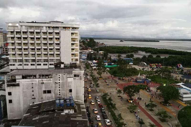 Panorámica de la zona urbana de Buenaventura, Valle del Cauca.