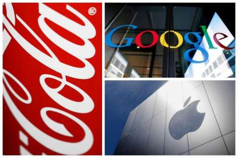 Apple, Google y Coca-Cola, las marcas mejor valoradas del mundo