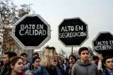 Estudiantes chilenos durante marcha exigen reforma educativa