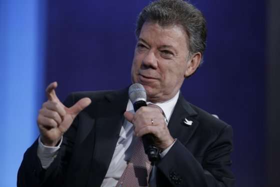 Juan Manuel Santos, presidente de Colombia. / AFP