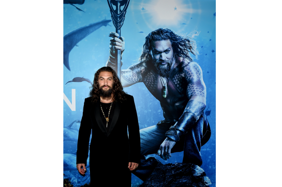 Jason Momoa, conocido y popular por su papel de Khal Drogo en la serie "Game of Thrones", es el actor que interpreta a Aquaman. / AFP