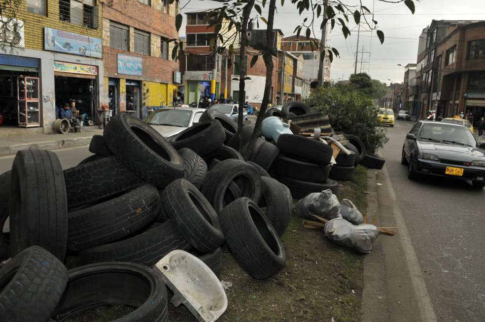 La Secretaría de Ambiente confirmo que la semana pasada, en Ciudad Bolívar y Puente Aranda, se recolectaron más de 1.100 llantas.