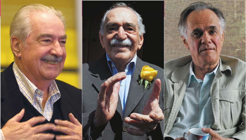 Álvaro Mutis, Gabriel García Márquez y Fernando Vallejo.