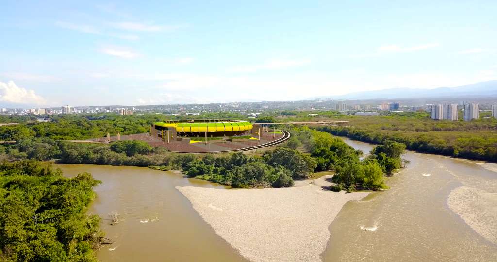 Render del proyecto de estadio que propone el empresario Felipe Olave.