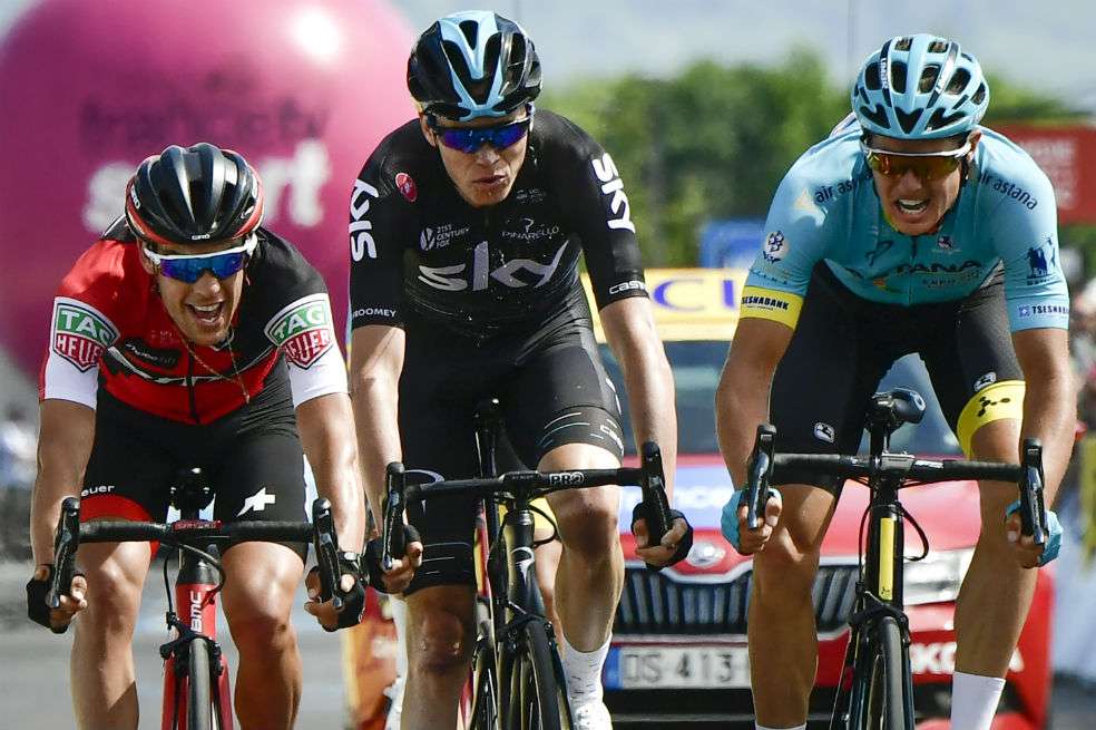 Chris Froome se ubica en la segunda posición en la general de Critérium del Daphiné.  / AFP