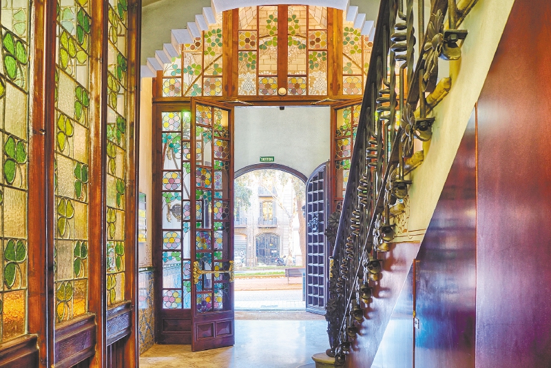 Uno de los pasadios de la Casa de les Punxes o casa Terradas, construida entre 1903 y 1905. / Archivo Casa de les Punxes