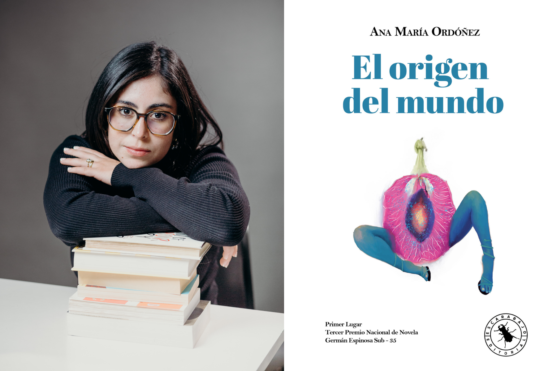 Ana María Ordóñez fue la ganadora del del III Premio de Novela Germán Espinosa en la categoría sub-35.