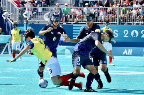 Selección de Colombia de fútbol para ciegos debutó con victoria en París 2024