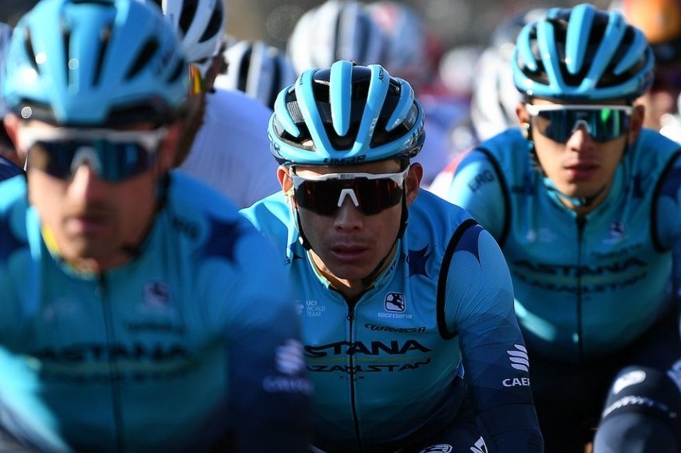 Supermán López en la segunda etapa de la Tirreno Adriático.