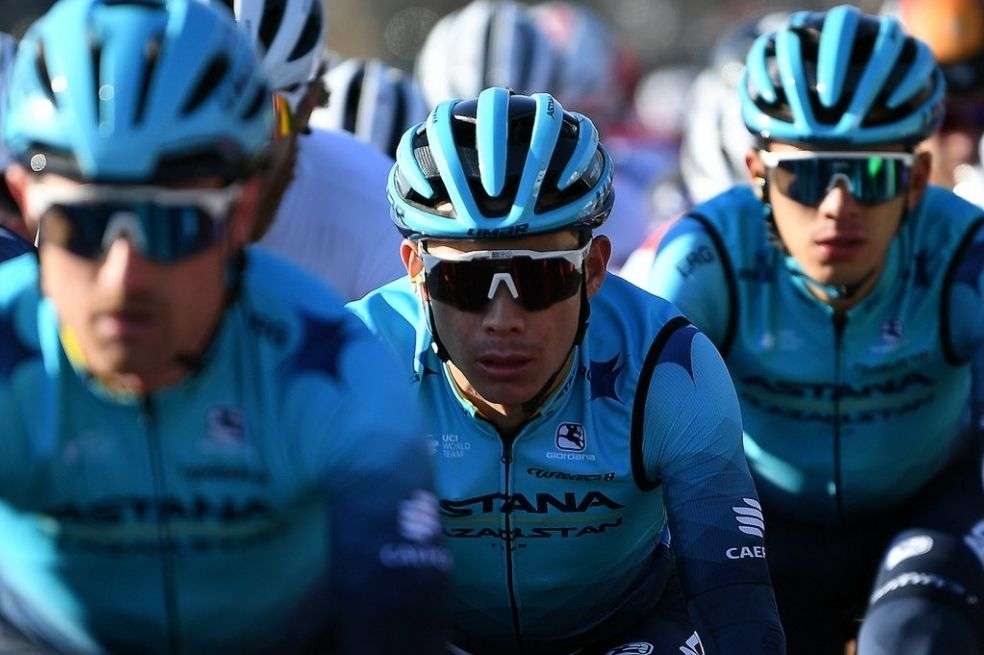 Supermán López en la segunda etapa de la Tirreno Adriático.