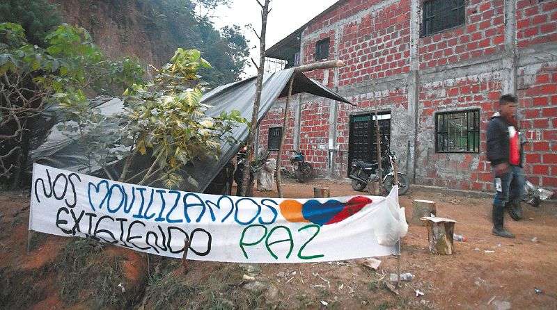 Asentamiento campesino en Hacarí .