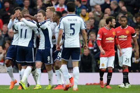 Manchester United, sorprendido por el West Bromwich en Old Trafford