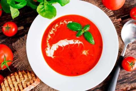 Receta de crema de tomate fácil y rápida