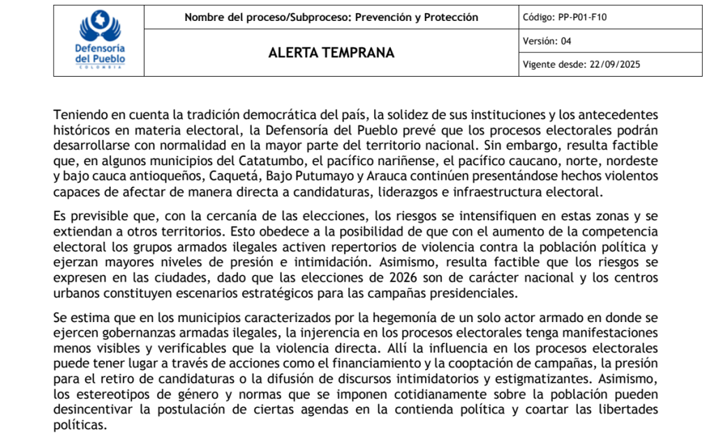 Alerta temprana