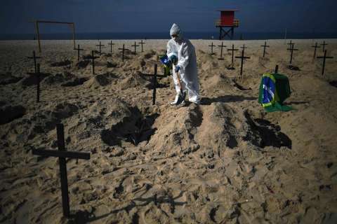 Brasil, Uruguay y Argentina rompen récords diarios de muertes o contagios por coronavirus