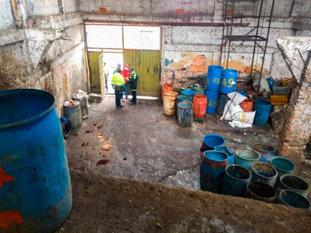 El cierre se hizo en medio de un operativo del Distrito en el sector industrial
de San Benito.