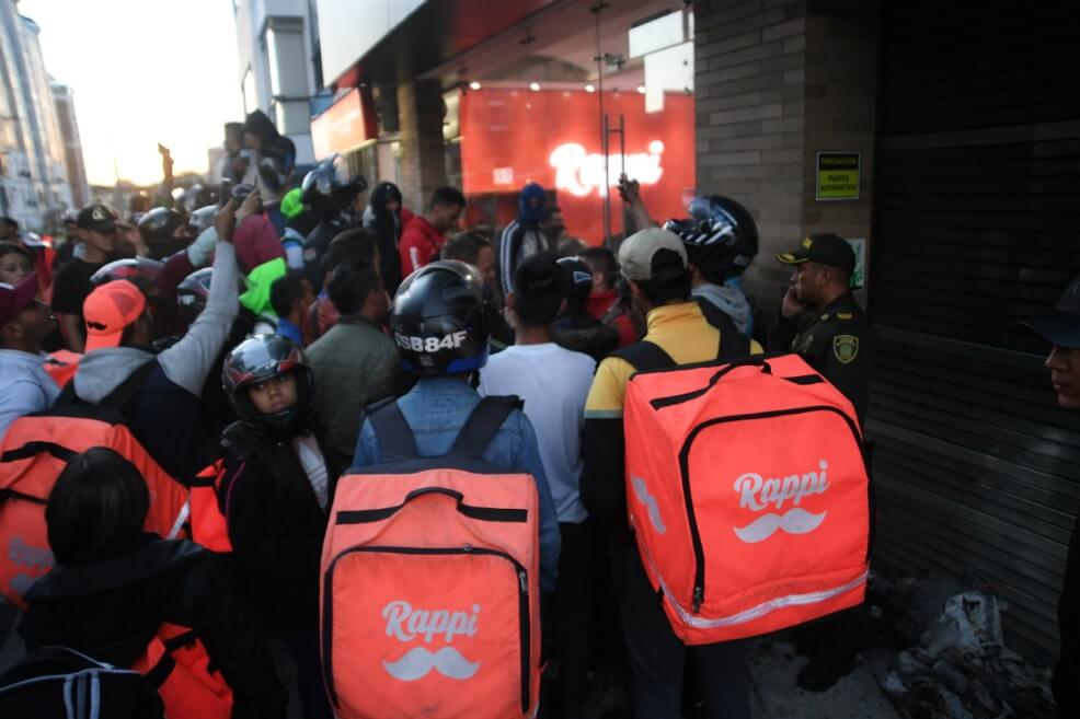 Los rappitenderos llamaron a la movilización "paro hora 0". / Foto de referencia - Cristian Garavito - El Espectador