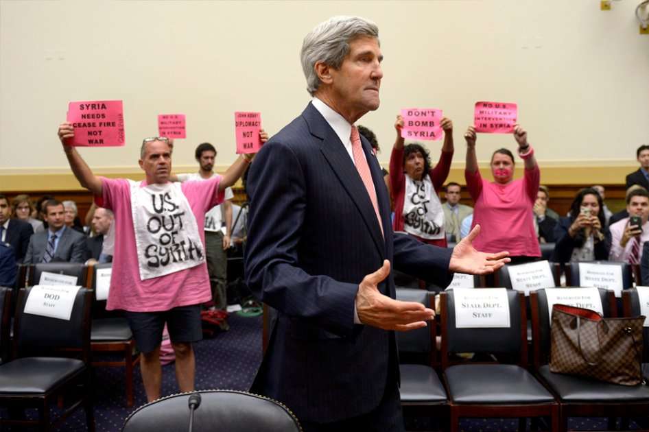El secretario de Estado, John Kerry, en la Comisión de Relaciones Exteriores del Senado. 