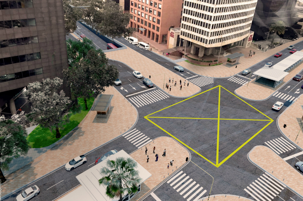 Así lucirá la carrera Séptima con calle 72 tras la construcción del nuevo portal de Transmilenio.
Crédito: Cortesía IDU
/ Cortesía: IDU