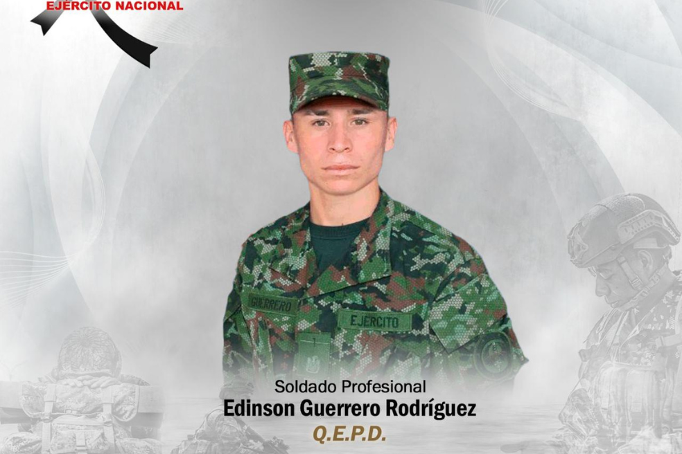 Soldado del Ejército Nacional muere en ataque con dron explosivo atribuido al ELN en Norte de Santander