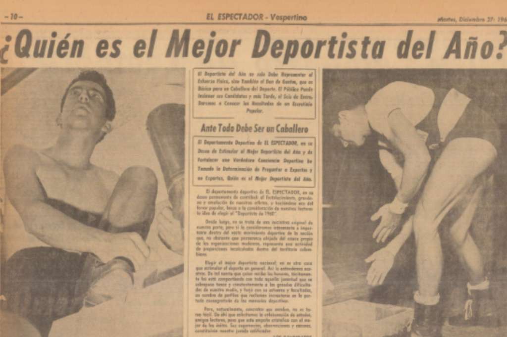 Así se anunció por primera vez el premio de El Deportista del Año un 27 de diciembre de 1960.