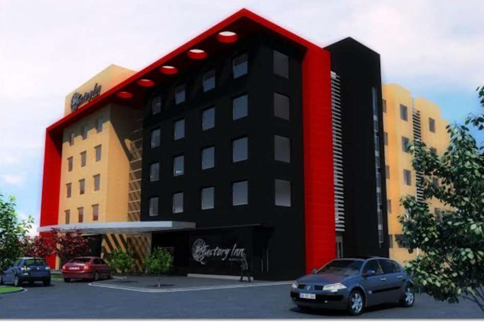 Maqueta del hotel que proyecta construir Oikos en la zona franca de Bogotá. / Cortesía