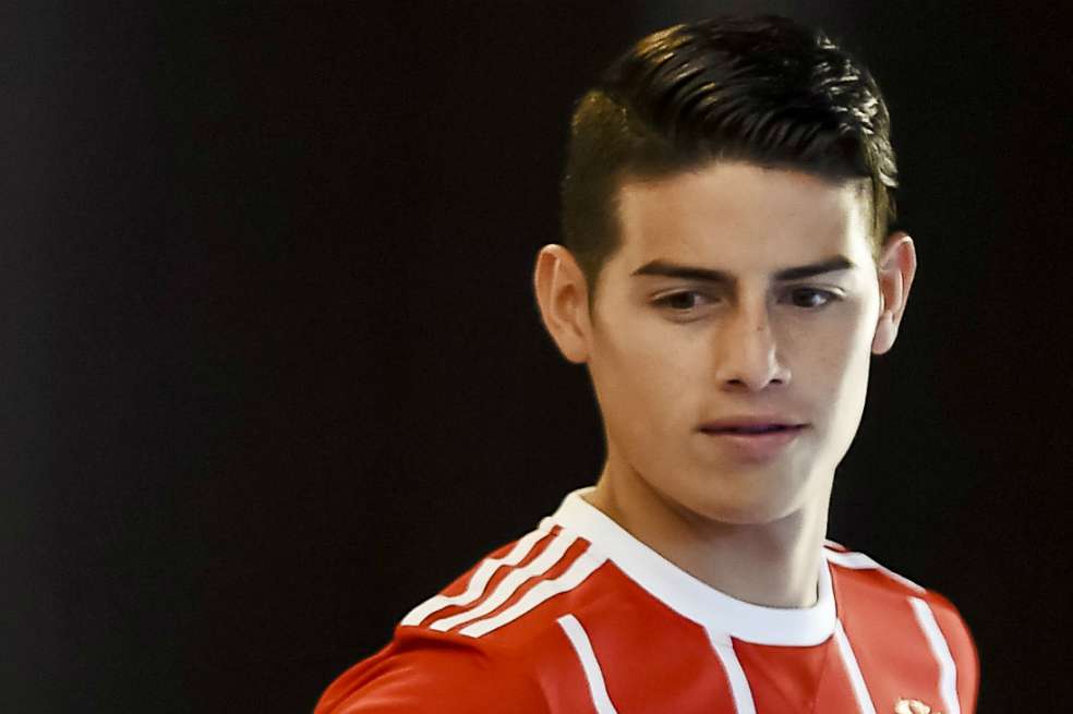 James Rodríguez, capitán de la selección Colombia y volante de Bayern Múnich. / AFP