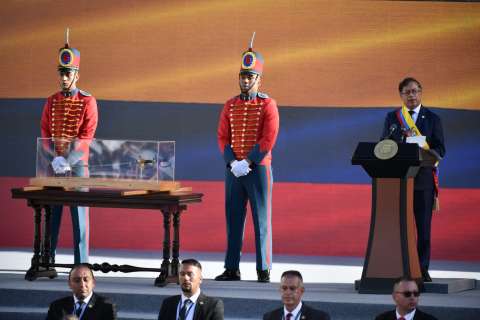 Así fue el primer discurso como presidente de Gustavo Petro
