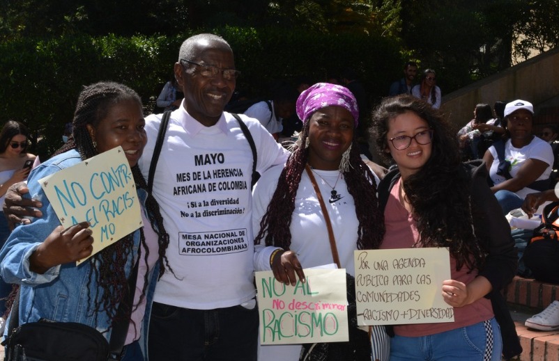 La marcha tiene como finalidad exigir mejores condiciones de seguridad, educación y economía para la población afrocolombiana.