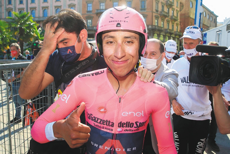 El ciclista y su novia, María Fernanda Gutiérrez, dieron positivo para covid-19.