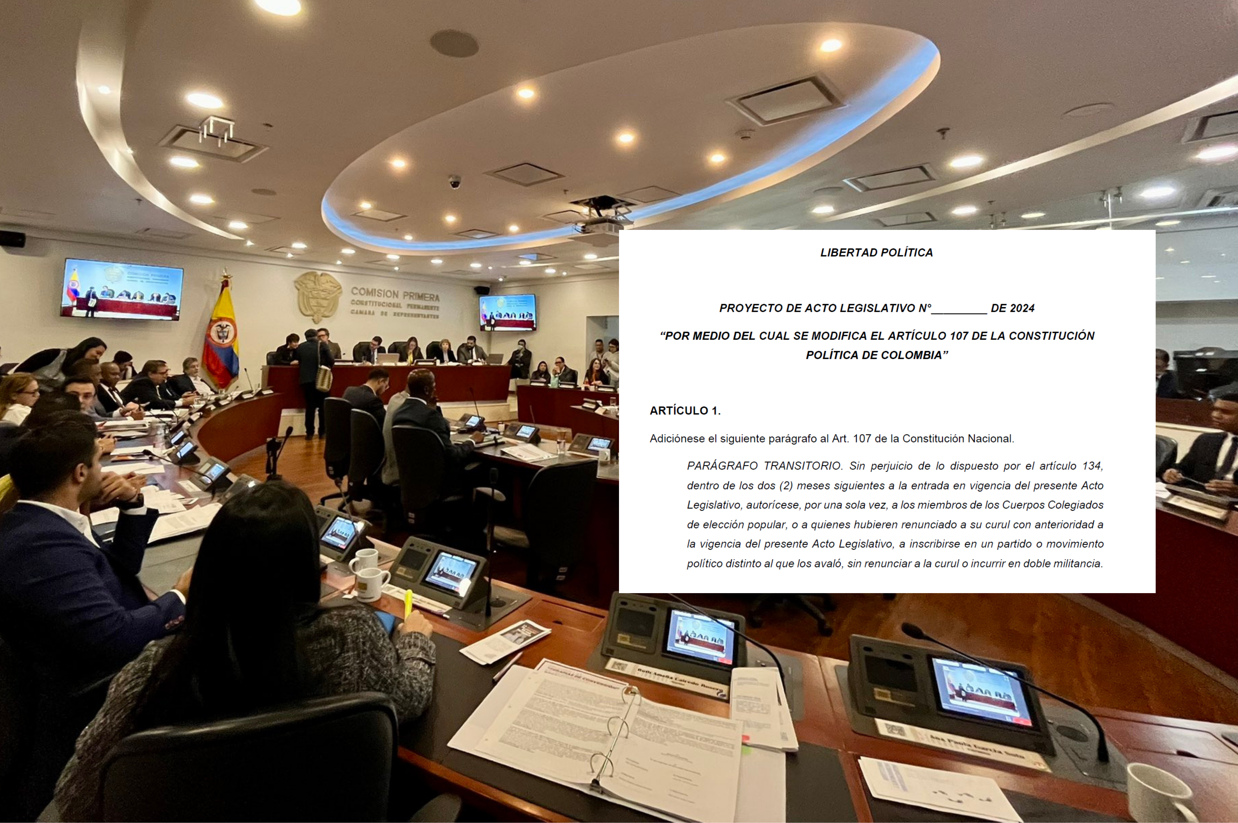 El proyecto es llamado por algunos congresistas con la llave a su libertad política.