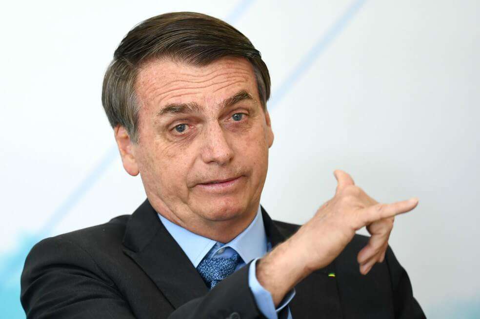 El presidente de Brasil Jair Bolsonaro es duramente cuestionado por sus políticas sobre la Amazonia. / AFP