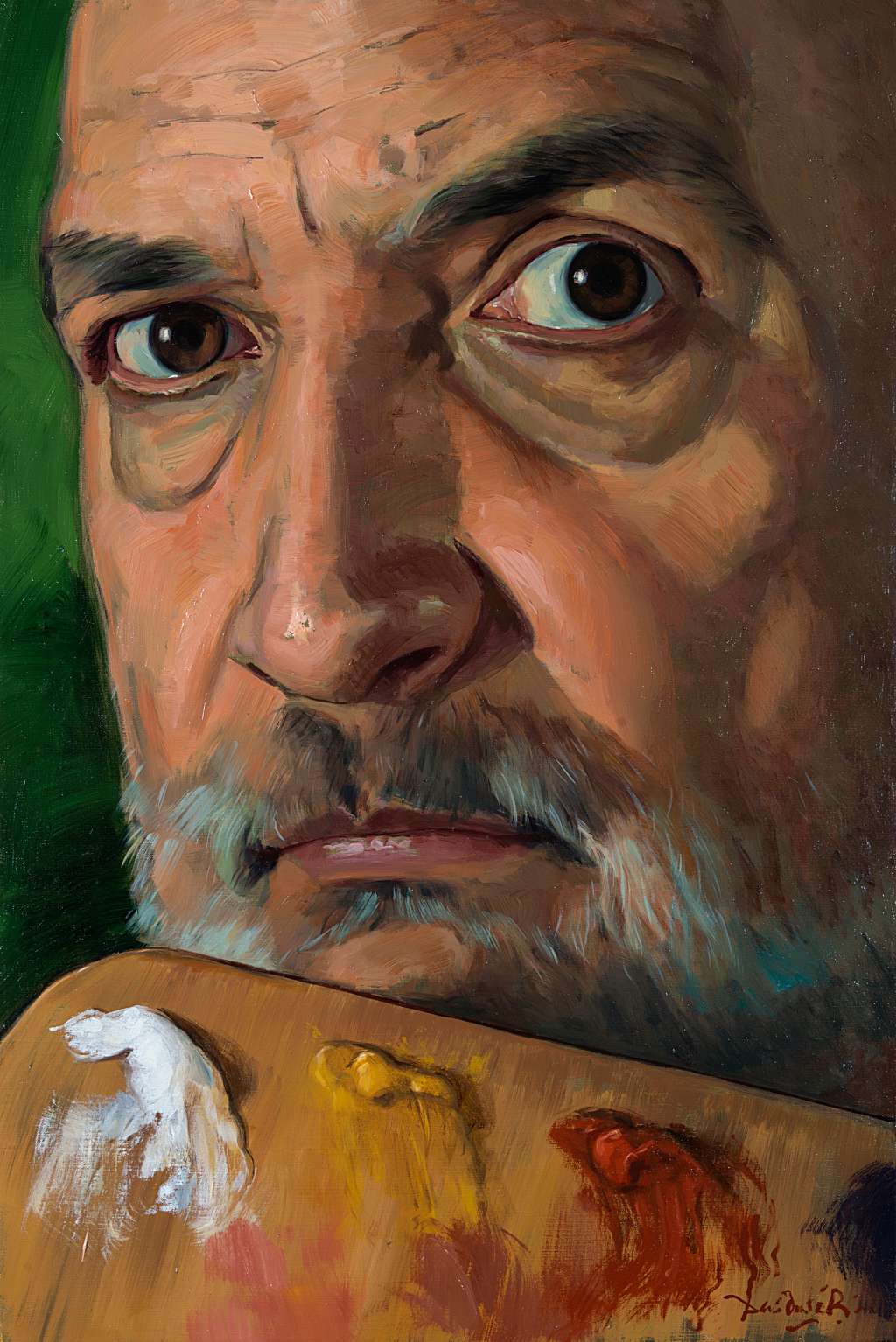 Autorretrato del artista tolimense Darío Ortiz Robledo, quien vive en México desde 2013.