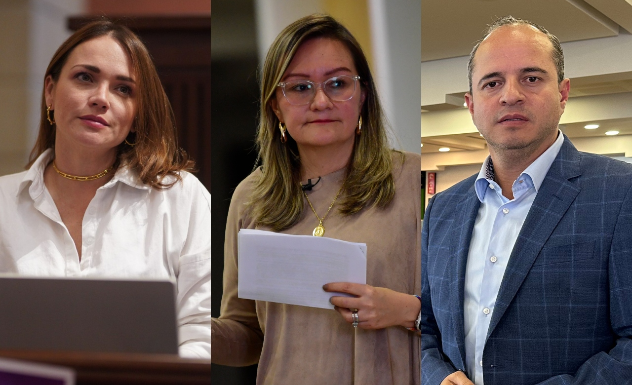 Carolina Arbeláez, Cielo Rusinque y Juan Espinal