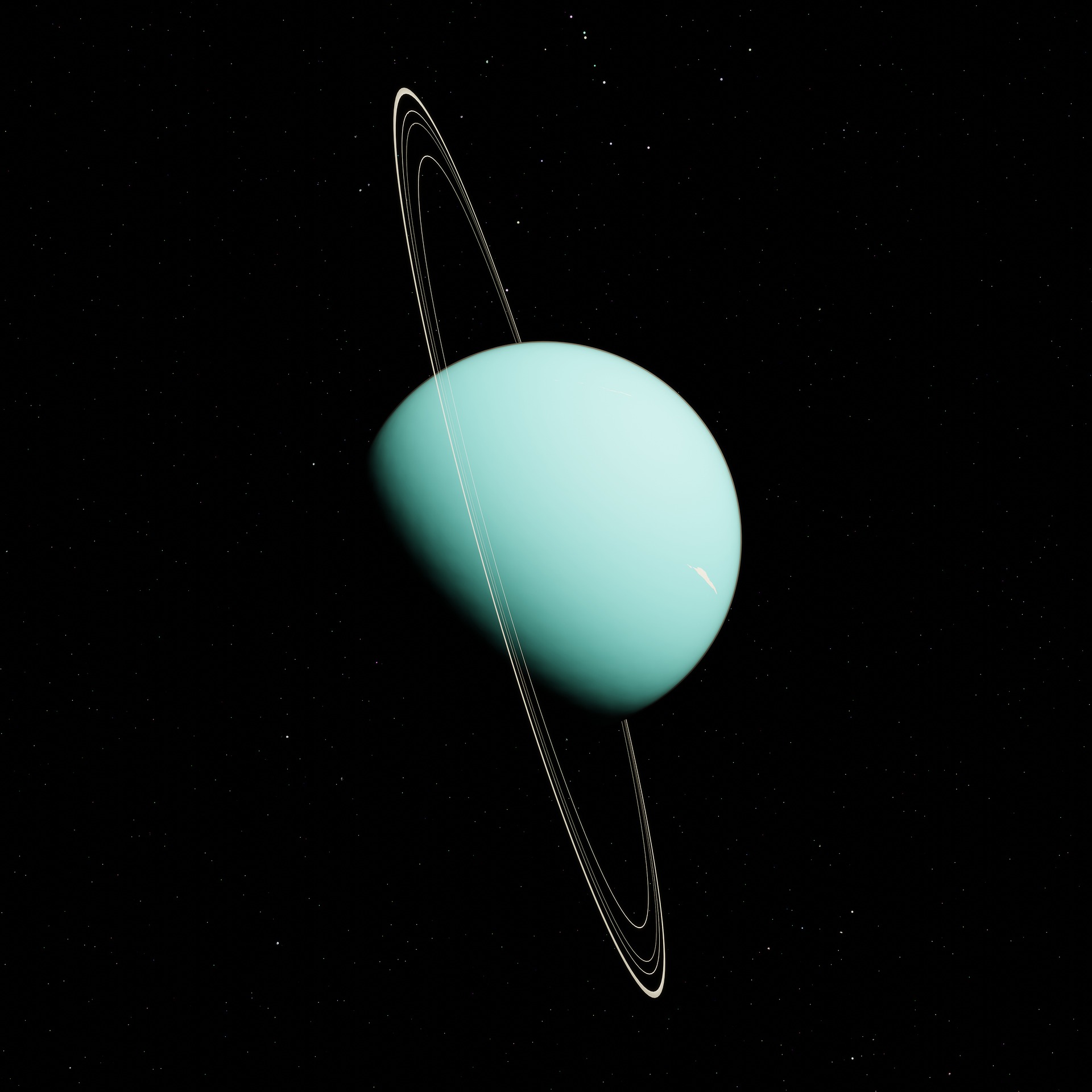 Urano, conocido como el "planeta helado", tiene 27 lunas.