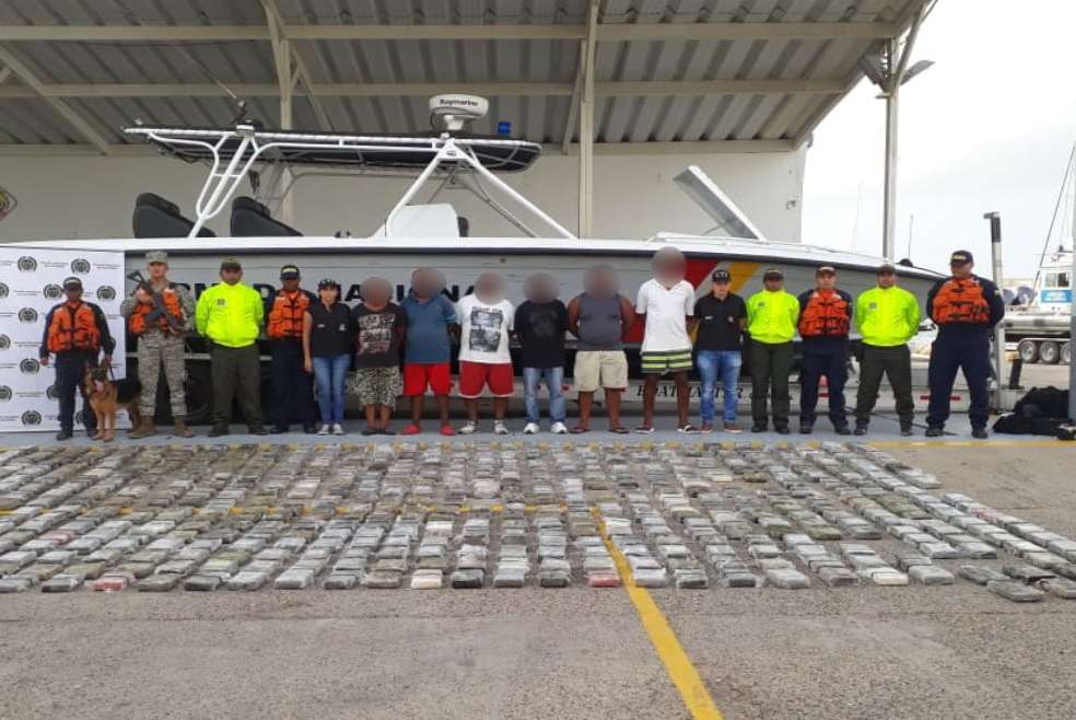 De acuerdo con la investigación, la cocaína pertenecía al Clan del Golfo. / Cortesía Dijín