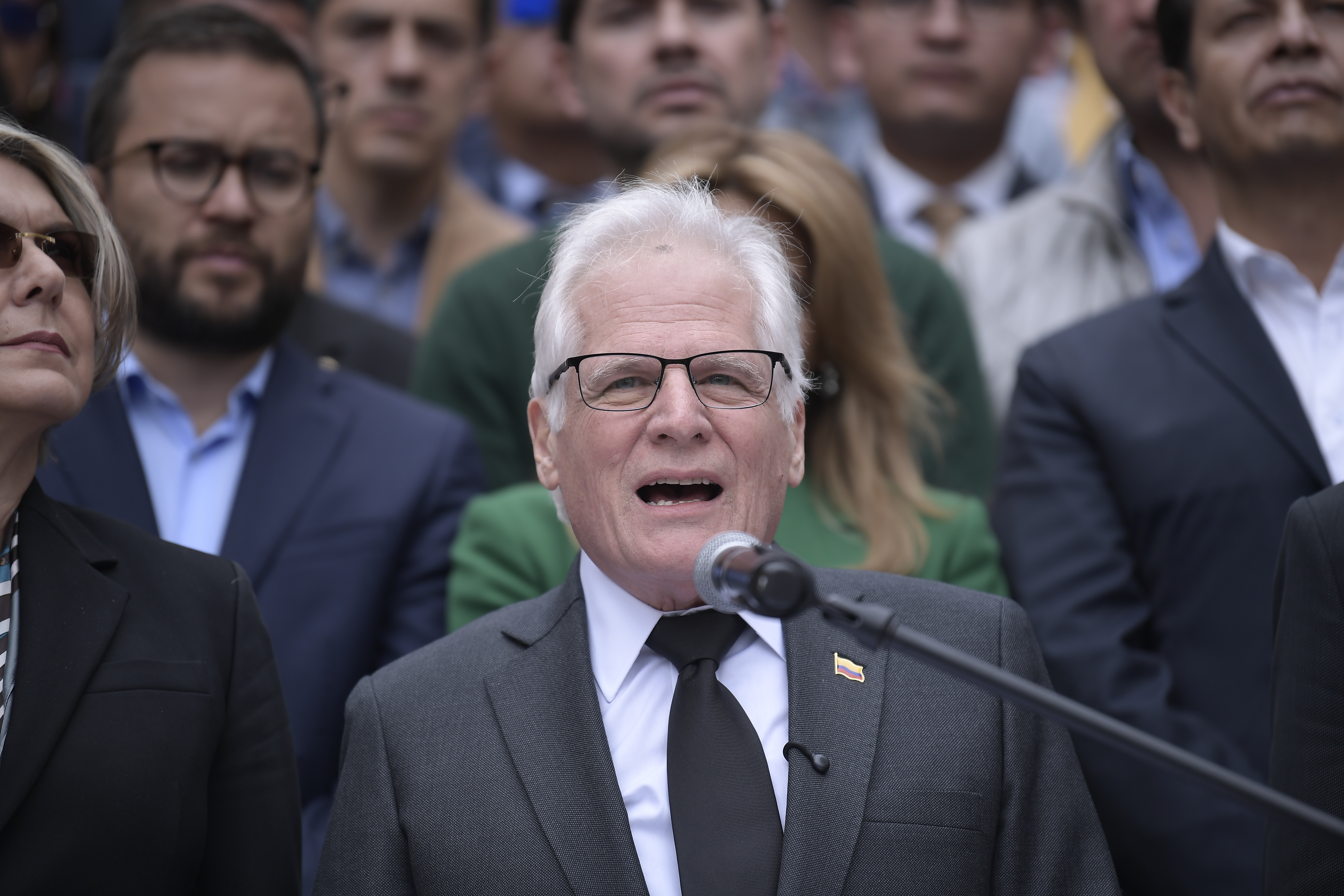 Lanzamiento de su precandidatura presidencial por el Centro Democrático.