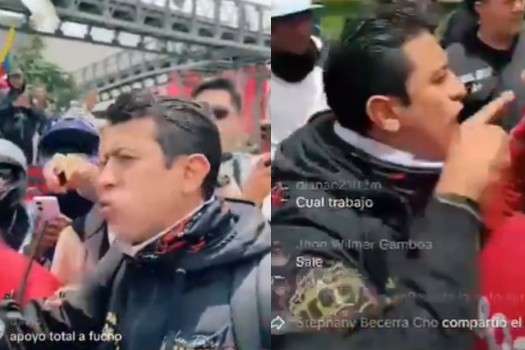 En video quedó registrado el momento en el que el concejal confronta al periodista de manera agresiva.
