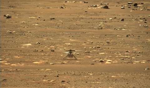 La NASA intentará volar el helicóptero Ingenuity en Marte este lunes