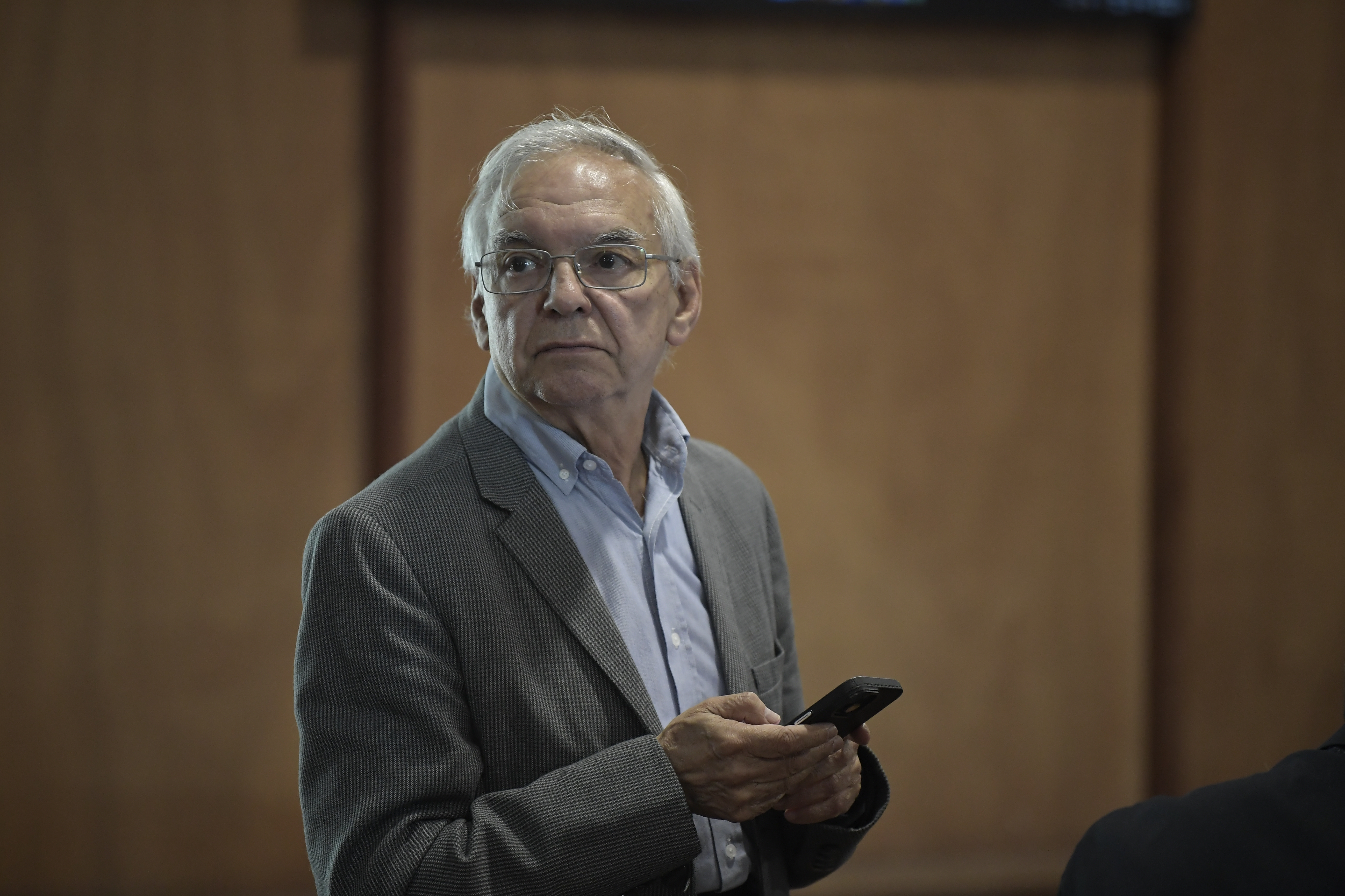 Exministro de Hacienda, en la audiencia de imputación de cargos por su presunta participación en el escándalo de corrupción de la Ungrd.
